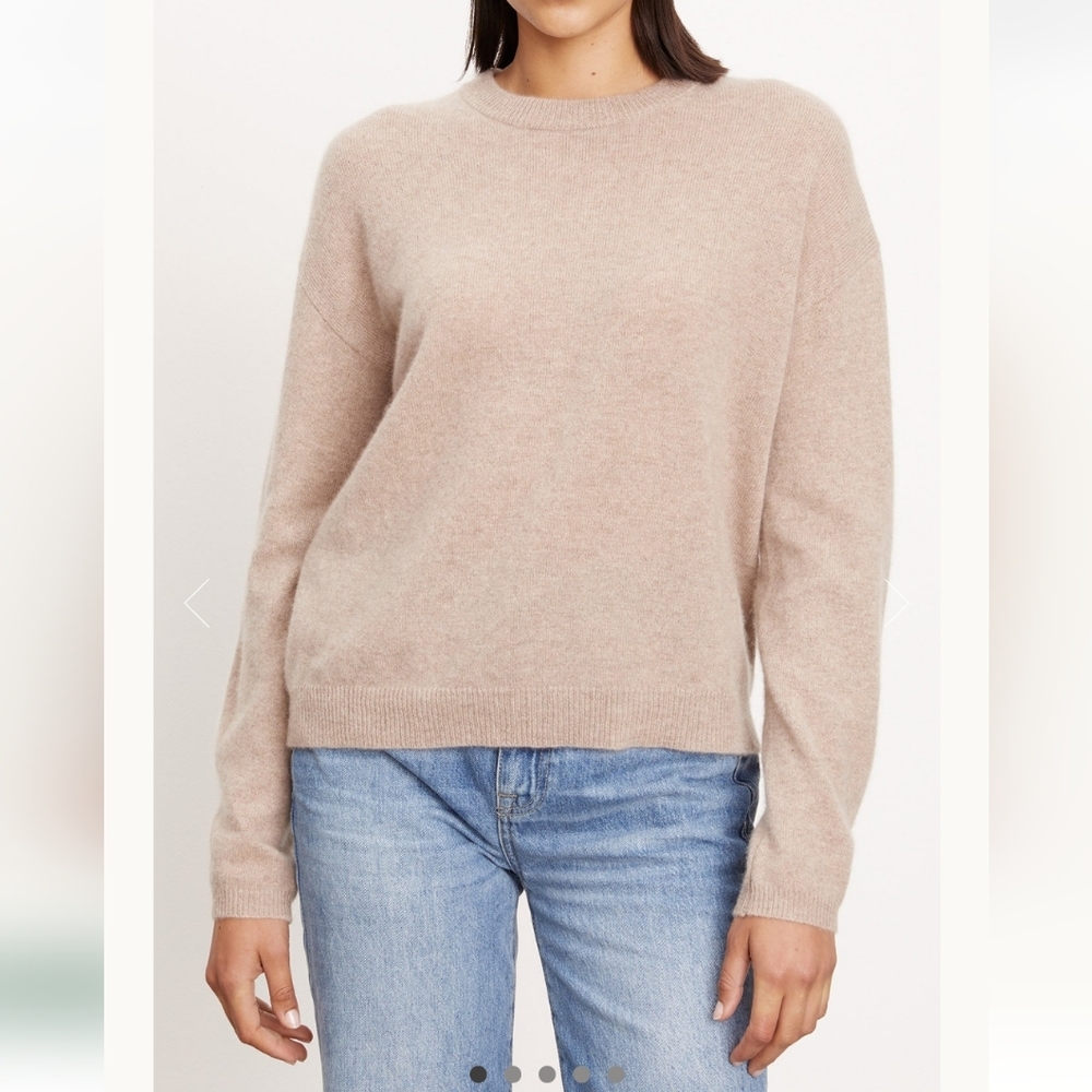 Velvet by Graham & Spencer Almond Brynne Cashmere Sweater XL SOLD OUT!